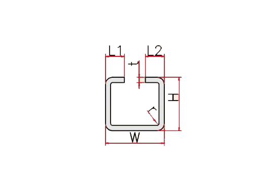 Open Square Pipe